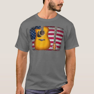 Camiseta Guitarra 4 de julio Regalo Bandera Americana para 