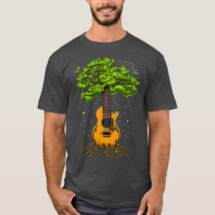 Camiseta Guitarra Acústica Árbol De La Vida Zen Yoga