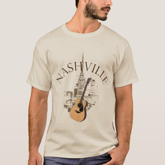 Camiseta Guitarra Acústica de Nashville (Anverso)