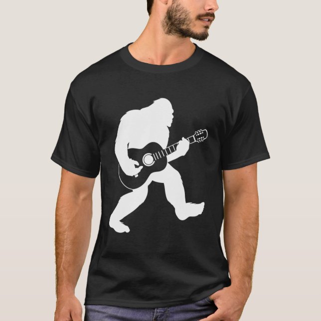 Camiseta Guitarra Acústica De Pie Grande (Anverso)