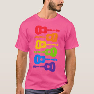 Camiseta Guitarra Acústica del Arcoiris