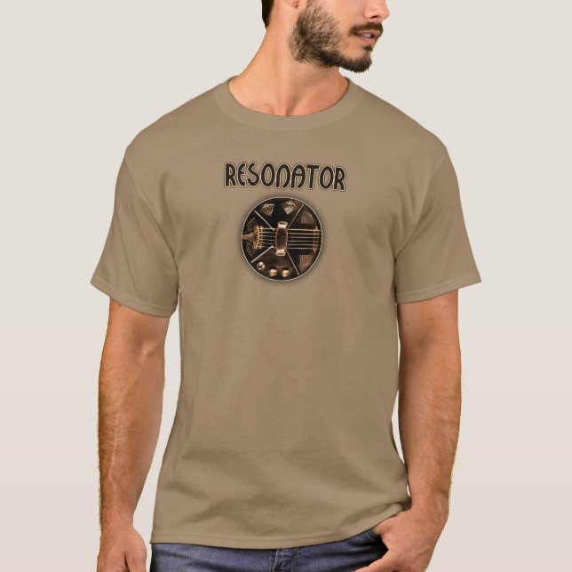 Camiseta Guitarra acústica del resonador (Anverso)