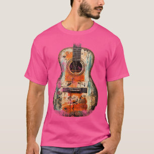 Camiseta Guitarra Acústica Dolorosa I Guit Acústico Vintage