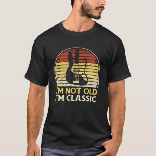 Camiseta Guitarra Acústica Gráfica No Antigua Clásica de En