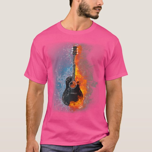 Camiseta Guitarra Acústica Guay Músico Guit Acústico (Anverso)