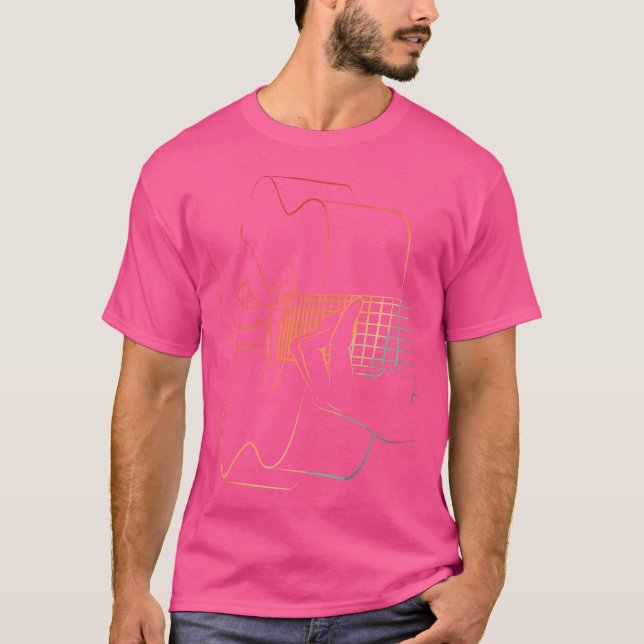 Camiseta Guitarra Acústica Guay Para Hombres Guitarra Acúst (Anverso)