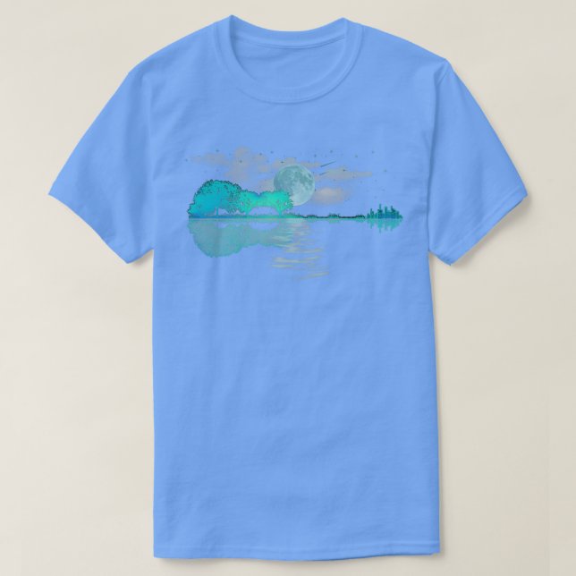 Camiseta Guitarra Acústica Guitarra Luna Lak Natural (Diseño del anverso)