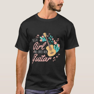 Camiseta Guitarra Acústica Hermosa Guitarra Cuta Guitarista