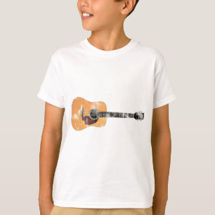 Camiseta Guitarra acústica horizontal (apenado)
