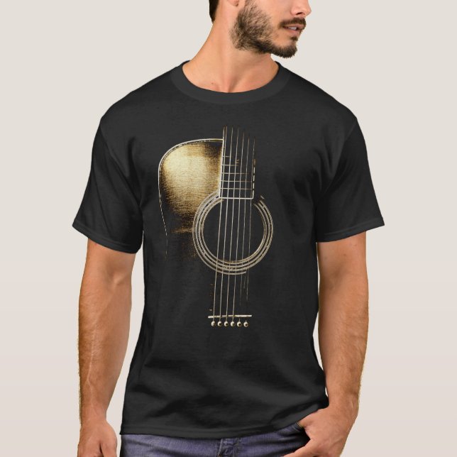 Camiseta Guitarra Acústica Lite (por favor ver descripción) (Anverso)