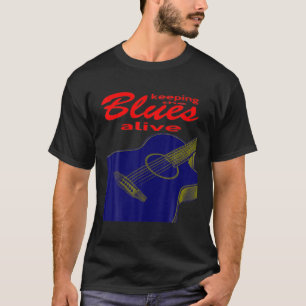 Camiseta Guitarra Acústica Manteniendo Vivos Los Blues