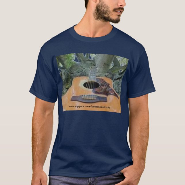Camiseta Guitarra acústica modificada para requisitos (Anverso)