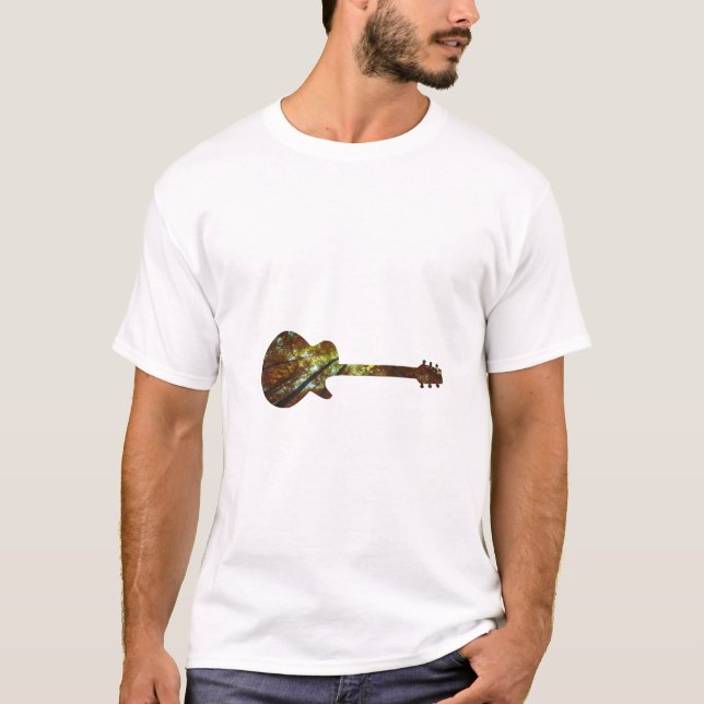 Camiseta Guitarra Acústica Naturaleza Selva Música Bass Gui (Anverso)