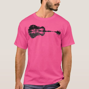 Camiseta Guitarra Acústica Naturaleza Selva Música Bass Gui