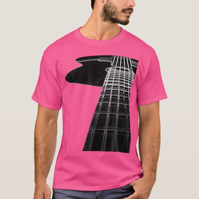 Camiseta Guitarra Acústica Negra (Anverso)