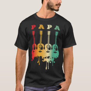 Camiseta Guitarra Acústica - Papa - Regalo Guitarista Guay 
