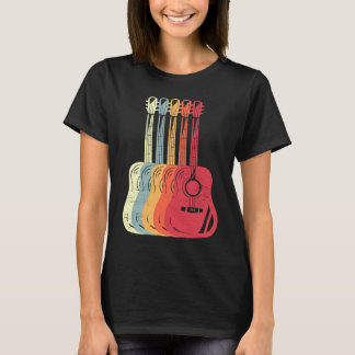 Camiseta Guitarra Acústica Retro Clásica