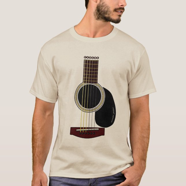 Camiseta guitarra acústica T (Anverso)