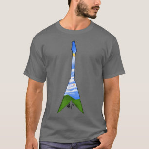 Camiseta Guitarra Acústica Vida Guitarra Naturaleza Jugador
