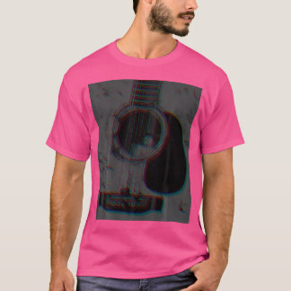 Camiseta Guitarra Acústica Vintage Clásica Para El Juego De