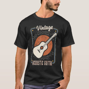Camiseta Guitarra Acústica Vintage Retro Clásica Amor 1