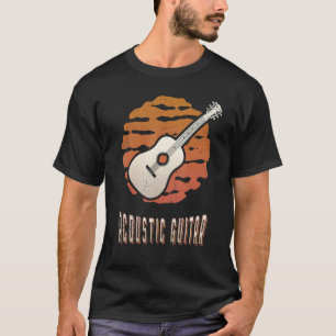 Camiseta Guitarra Acústica Vintage Retro Clásica Música Ata