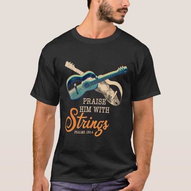 Camiseta Guitarra - Alabado es Christian Guitar Player (Anverso)