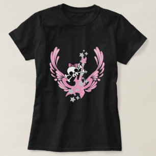 Camiseta Guitarra alada con cráneo