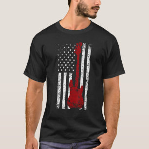 Camiseta Guitarra Americana Bandera de Estados Unidos Jugad