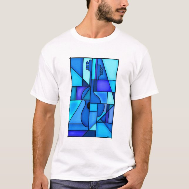 Camiseta Guitarra azul (Anverso)