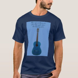 Camiseta Guitarra Azul