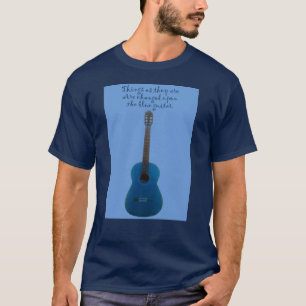 Camiseta Guitarra Azul