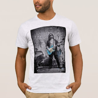 Camiseta Guitarra Azul arrancada
