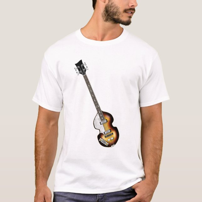 Camiseta Guitarra baja del violín (Anverso)