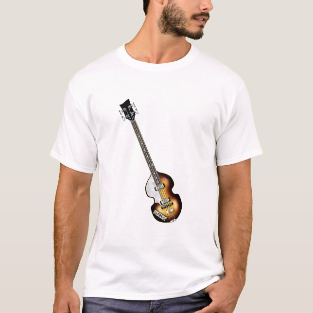 Camiseta Guitarra baja del violín (Anverso)