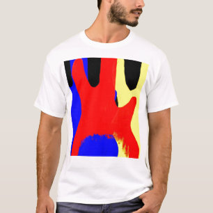 Camiseta Guitarra baja que pinta colores brillantes