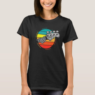 Camiseta Guitarra bajo Guitarrista Bajistas Guitarra retro