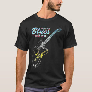 Camiseta Guitarra Blues Manteniendo Vivos Los Blues