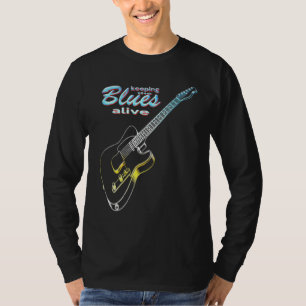 Camiseta Guitarra Blues Manteniendo Vivos Los Blues