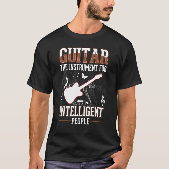 Camiseta Guitarra Chica de guitarra eléctrica guitarra acús (Anverso)