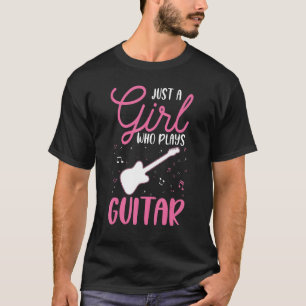 Camiseta Guitarra Chica de guitarra eléctrica guitarra acús