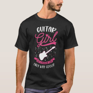 Camiseta Guitarra Chica de guitarra eléctrica guitarra acús