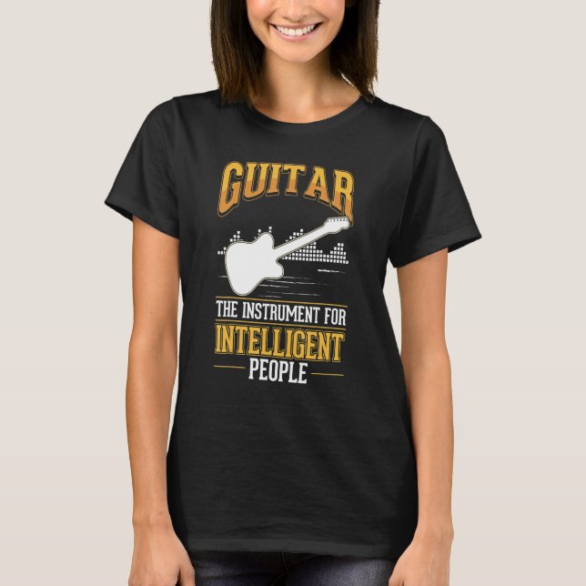 Camiseta Guitarra Chica de guitarra eléctrica guitarra acús (Anverso)