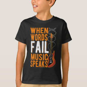 Camiseta Guitarra Cita Guitariano Amante de la Música Insp