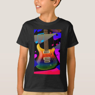 Camiseta ¡Guitarra colorida - roca encendido!