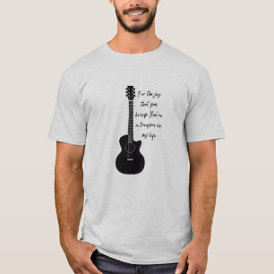 Camiseta Guitarra Con Poema Simple