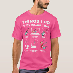 Camiseta Guitarra Cosas Que Hago En Mi Tiempo De Reproducci