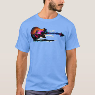 Camiseta Guitarra Cyberpunk Regalos Concierto de Músico Gui