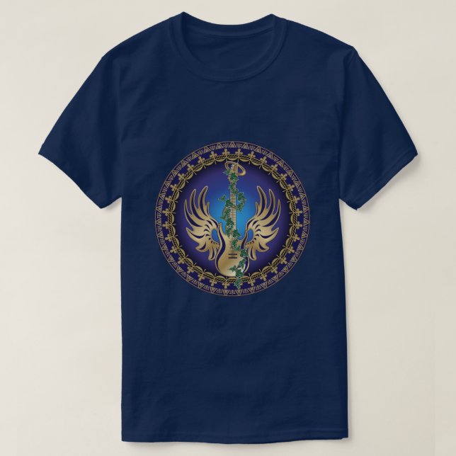 Camiseta Guitarra De Ala Celestial (Diseño del anverso)