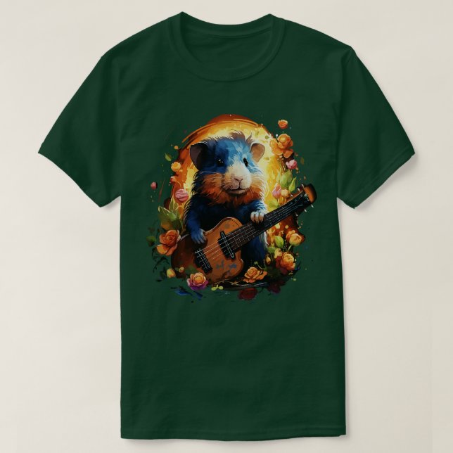 Camiseta Guitarra De Cerdo De Guinea (Diseño del anverso)